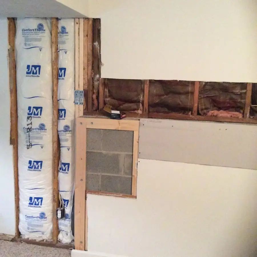 Wall insulation replacement during Structural Drying in Matthews